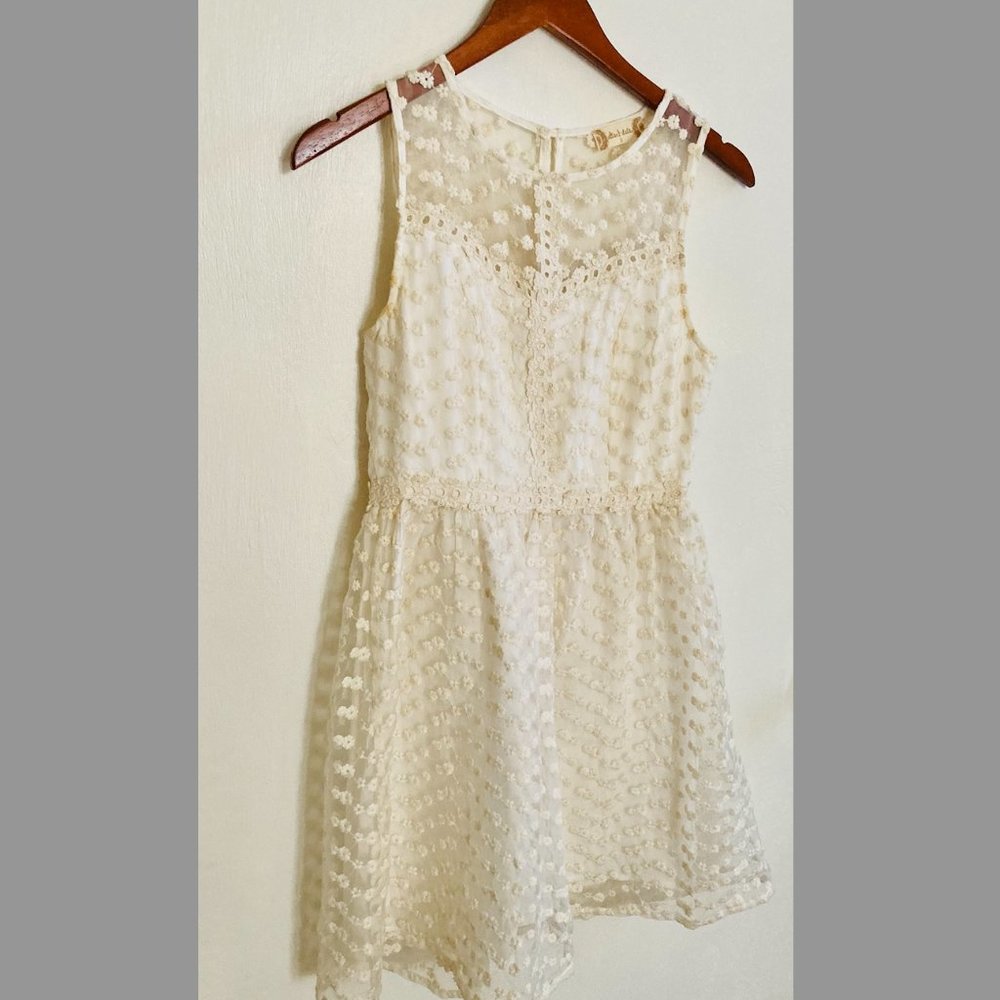 Altar'd State Size S Ivory Mini Formal Dress